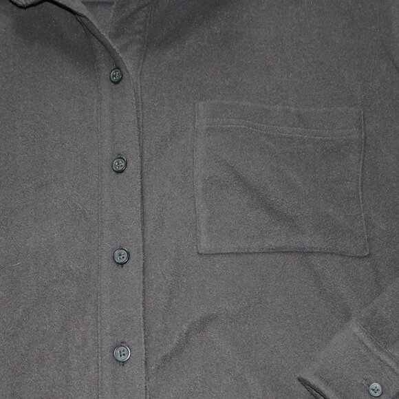 Madewell Women's Charcoal Button Down Shirt - Picture 3 of 5